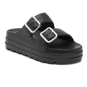 J/slides NYC Black Platform Slide